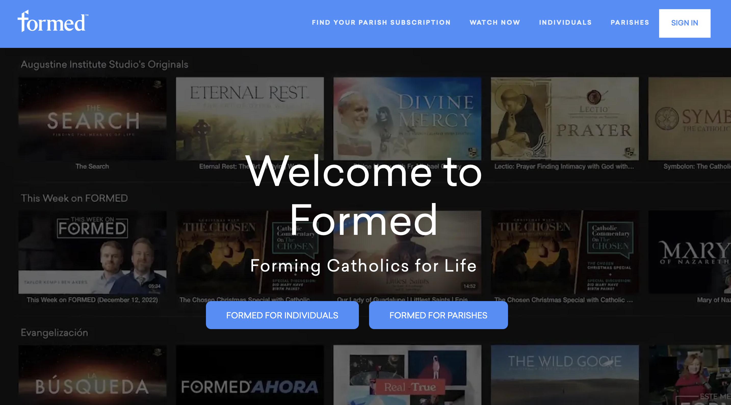 Have you checked out FORMED yet?